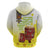 Ethiopian Enkutatash Zip Hoodie Kebero Drum With Adey Abeba Flower - Wonder Print Shop