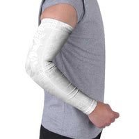 Nigeria Osun-Osogbo Festival Arm Sleeves White Lily Lei With Yoruba Pattern - Wonder Print Shop