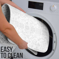 Nigeria Osun-Osogbo Festival Bathroom Set White Lily Lei With Yoruba Pattern - Wonder Print Shop