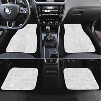 Nigeria Osun-Osogbo Festival Car Mats White Lily Lei With Yoruba Pattern - Wonder Print Shop