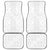 Nigeria Osun-Osogbo Festival Car Mats White Lily Lei With Yoruba Pattern - Wonder Print Shop