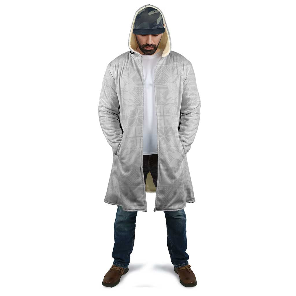 Nigeria Osun-Osogbo Festival Cloak White Lily Lei With Yoruba Pattern - Wonder Print Shop