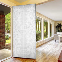 Nigeria Osun-Osogbo Festival Door Cover White Lily Lei With Yoruba Pattern - Wonder Print Shop