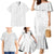 Nigeria Osun-Osogbo Festival Family Matching Mermaid Dress and Hawaiian Shirt White Lily Lei With Yoruba Pattern - Wonder Print Shop