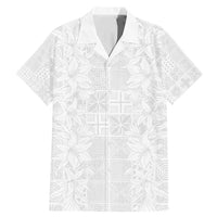 Nigeria Osun-Osogbo Festival Family Matching Mermaid Dress and Hawaiian Shirt White Lily Lei With Yoruba Pattern - Wonder Print Shop