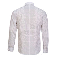 Nigeria Osun-Osogbo Festival Family Matching Mermaid Dress and Hawaiian Shirt White Lily Lei With Yoruba Pattern - Wonder Print Shop