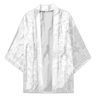Nigeria Osun-Osogbo Festival Kimono White Lily Lei With Yoruba Pattern - Wonder Print Shop