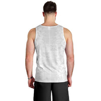 Nigeria Osun-Osogbo Festival Men Tank Top White Lily Lei With Yoruba Pattern - Wonder Print Shop