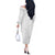 Nigeria Osun-Osogbo Festival Off The Shoulder Long Sleeve Dress White Lily Lei With Yoruba Pattern - Wonder Print Shop