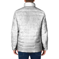 Nigeria Osun-Osogbo Festival Padded Jacket White Lily Lei With Yoruba Pattern - Wonder Print Shop