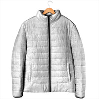 Nigeria Osun-Osogbo Festival Padded Jacket White Lily Lei With Yoruba Pattern - Wonder Print Shop