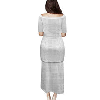 Nigeria Osun-Osogbo Festival Puletasi White Lily Lei With Yoruba Pattern - Wonder Print Shop