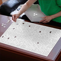 Nigeria Osun-Osogbo Festival Puzzle White Lily Lei With Yoruba Pattern - Wonder Print Shop