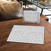 Nigeria Osun-Osogbo Festival Puzzle White Lily Lei With Yoruba Pattern - Wonder Print Shop