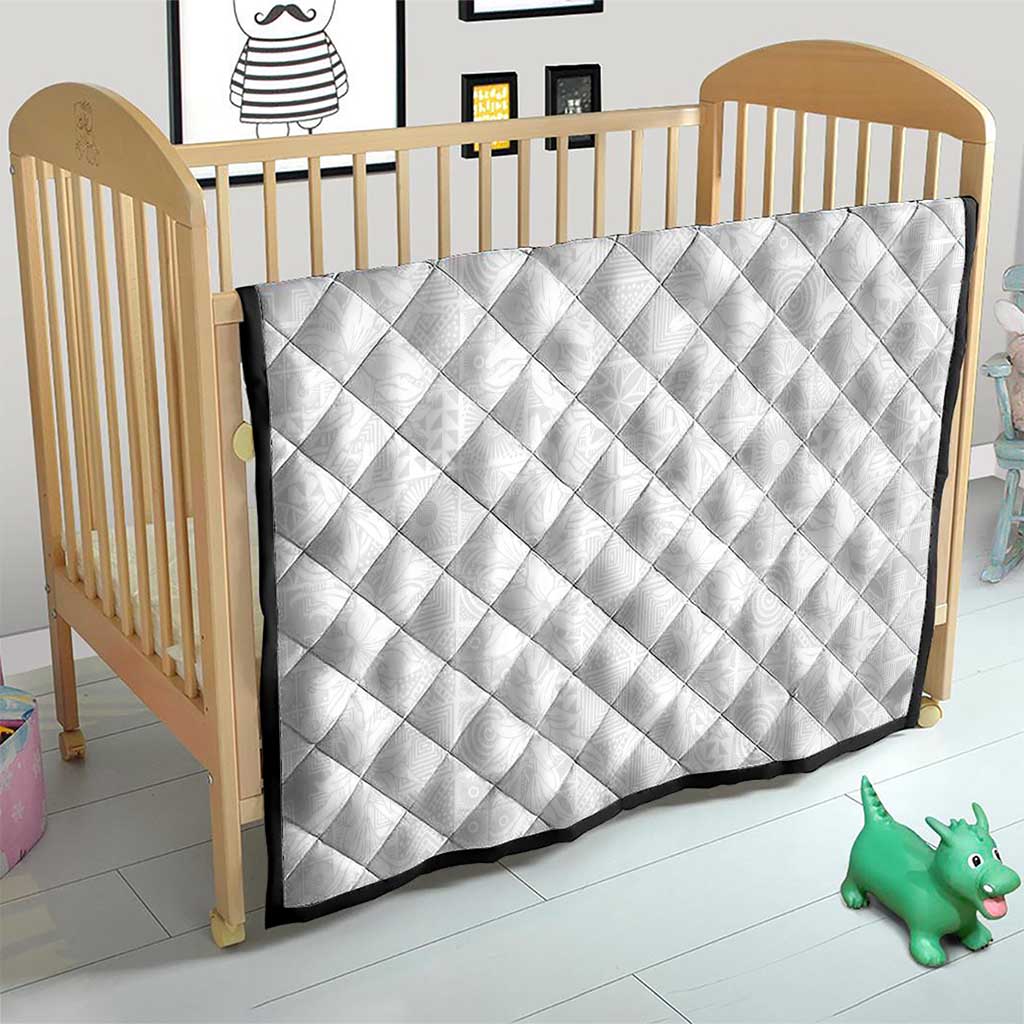 Nigeria Osun-Osogbo Festival Quilt White Lily Lei With Yoruba Pattern - Wonder Print Shop