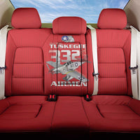 Tuskegee Red Tails Airmen Back Car Seat Cover P-51 Mustang 332nd Fighter Group - Red - Wonder Print Shop