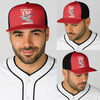 Tuskegee Red Tails Airmen Baseball Net Cap P-51 Mustang 332nd Fighter Group - Red - Wonder Print Shop