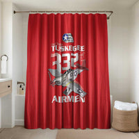 Tuskegee Red Tails Airmen Bathroom Set P-51 Mustang 332nd Fighter Group - Red - Wonder Print Shop