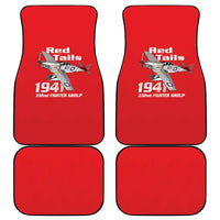 Tuskegee Red Tails Airmen Car Mats P-51 Mustang 332nd Fighter Group - Red - Wonder Print Shop