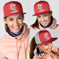 Tuskegee Red Tails Airmen Mesh Trucker Cap P-51 Mustang 332nd Fighter Group - Red - Wonder Print Shop