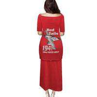 Tuskegee Red Tails Airmen Puletasi P-51 Mustang 332nd Fighter Group - Red - Wonder Print Shop