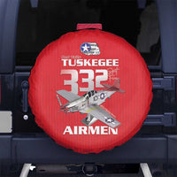 Tuskegee Red Tails Airmen Spare Tire Cover P-51 Mustang 332nd Fighter Group - Red - Wonder Print Shop