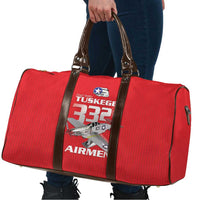Tuskegee Red Tails Airmen Travel Bag P-51 Mustang 332nd Fighter Group - Red - Wonder Print Shop