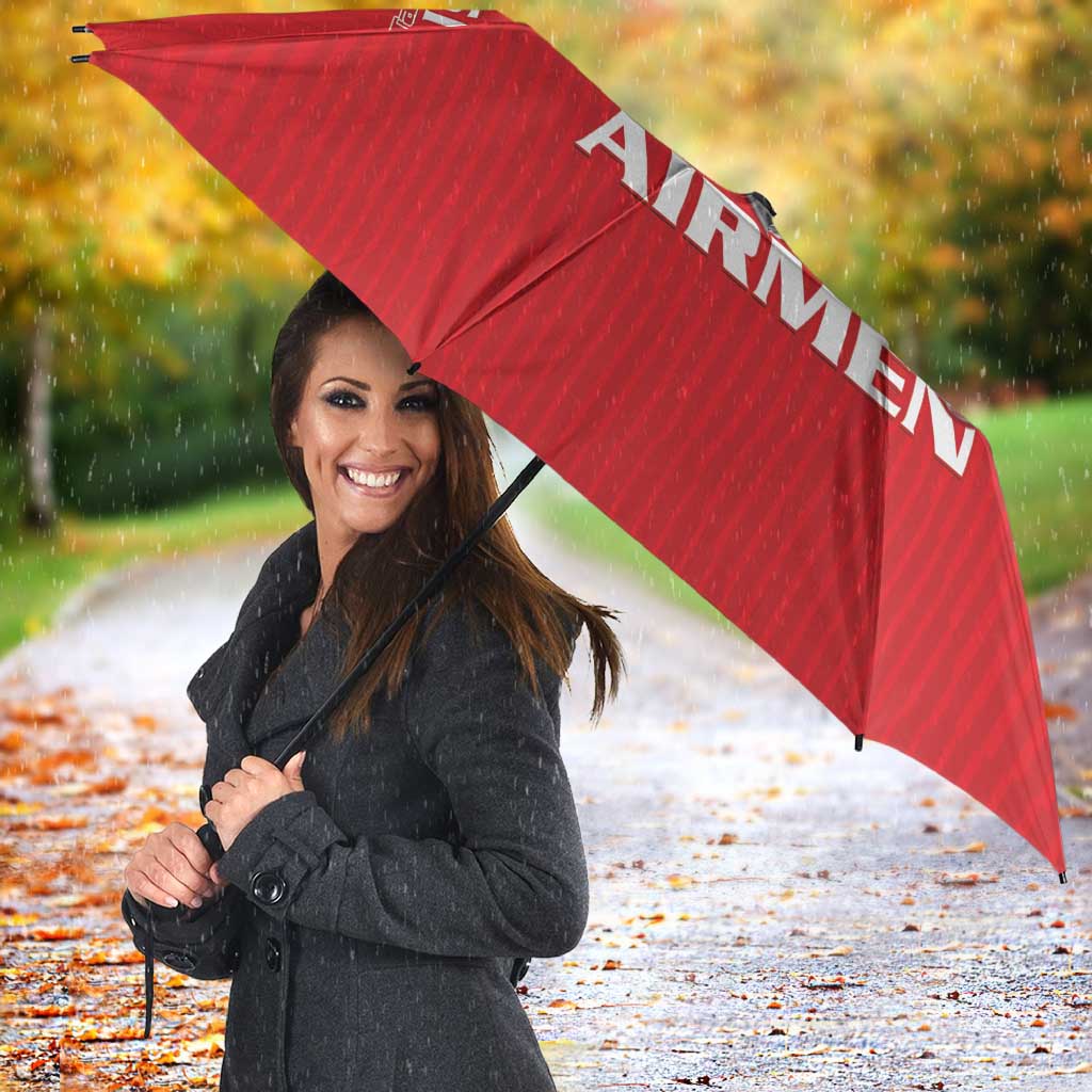 Tuskegee Red Tails Airmen Umbrella P-51 Mustang 332nd Fighter Group - Red - Wonder Print Shop