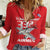 Tuskegee Red Tails Airmen Women Casual Shirt P-51 Mustang 332nd Fighter Group - Red - Wonder Print Shop