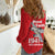 Tuskegee Red Tails Airmen Women Casual Shirt P-51 Mustang 332nd Fighter Group - Red - Wonder Print Shop