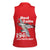 Tuskegee Red Tails Airmen Women Sleeveless Polo Shirt P-51 Mustang 332nd Fighter Group - Red - Wonder Print Shop
