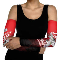 Tuskegee Red Tails Airmen Arm Sleeves P-51 Mustang 332nd Fighter Group - Black Red - Wonder Print Shop