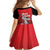 Tuskegee Red Tails Airmen Family Matching Summer Maxi Dress and Hawaiian Shirt P-51 Mustang 332nd Fighter Group - Black Red - Wonder Print Shop