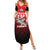 Tuskegee Red Tails Airmen Family Matching Summer Maxi Dress and Hawaiian Shirt P-51 Mustang 332nd Fighter Group - Black Red - Wonder Print Shop