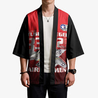 Tuskegee Red Tails Airmen Kimono P-51 Mustang 332nd Fighter Group - Black Red - Wonder Print Shop