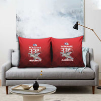 Tuskegee Red Tails Airmen Pillow Cover P-51 Mustang 332nd Fighter Group - Black Red - Wonder Print Shop