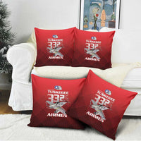 Tuskegee Red Tails Airmen Pillow Cover P-51 Mustang 332nd Fighter Group - Black Red - Wonder Print Shop