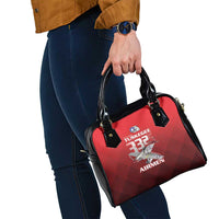 Tuskegee Red Tails Airmen Shoulder Handbag P-51 Mustang 332nd Fighter Group - Black Red - Wonder Print Shop