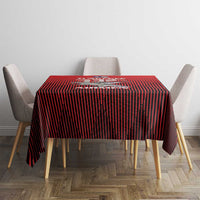 Tuskegee Red Tails Airmen Tablecloth P-51 Mustang 332nd Fighter Group - Black Red - Wonder Print Shop