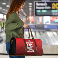 Tuskegee Red Tails Airmen Travel Bag P-51 Mustang 332nd Fighter Group - Black Red - Wonder Print Shop