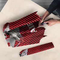 Tuskegee Red Tails Airmen Umbrella P-51 Mustang 332nd Fighter Group - Black Red - Wonder Print Shop