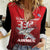 Tuskegee Red Tails Airmen Women Casual Shirt P-51 Mustang 332nd Fighter Group - Black Red - Wonder Print Shop
