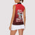 Tuskegee Red Tails Airmen Women Sleeveless Polo Shirt P-51 Mustang 332nd Fighter Group - Black Red - Wonder Print Shop