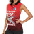 Tuskegee Red Tails Airmen Women Sleeveless Polo Shirt P-51 Mustang 332nd Fighter Group - Black Red - Wonder Print Shop