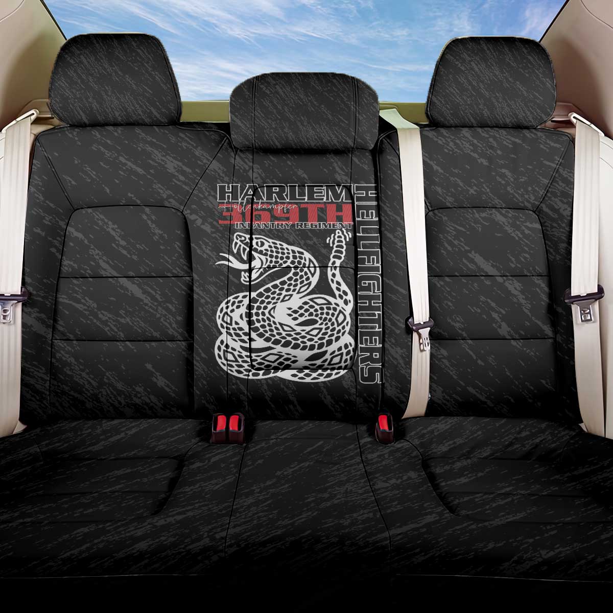 Harlem Hellfighters Back Car Seat Cover 369th Infantry Regiment - Wonder Print Shop
