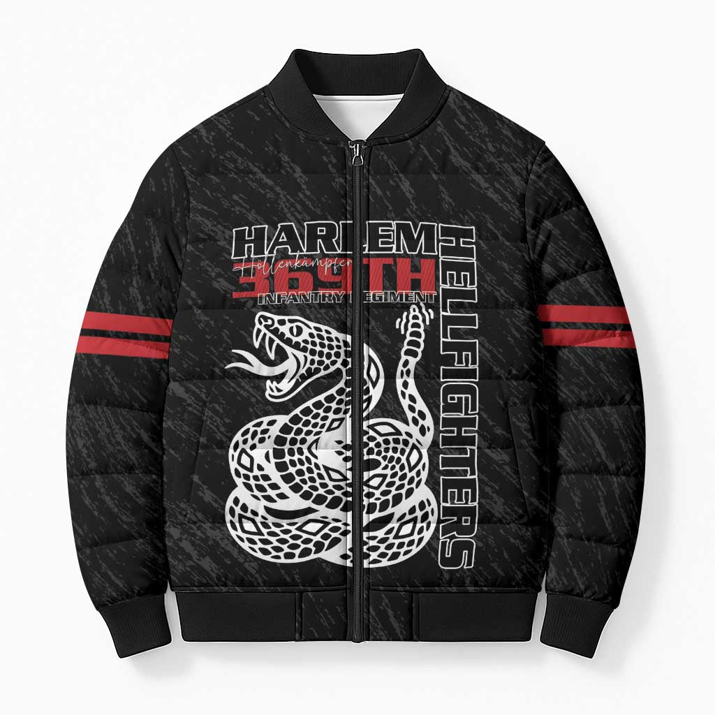 Harlem Hellfighters Bomber Puffer Jacket 369th Infantry Regiment - Wonder Print Shop