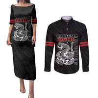 Harlem Hellfighters Couples Matching Puletasi and Long Sleeve Button Shirt 369th Infantry Regiment - Wonder Print Shop