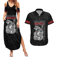 Harlem Hellfighters Couples Matching Summer Maxi Dress and Hawaiian Shirt 369th Infantry Regiment - Wonder Print Shop