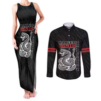 Harlem Hellfighters Couples Matching Tank Maxi Dress and Long Sleeve Button Shirt 369th Infantry Regiment - Wonder Print Shop