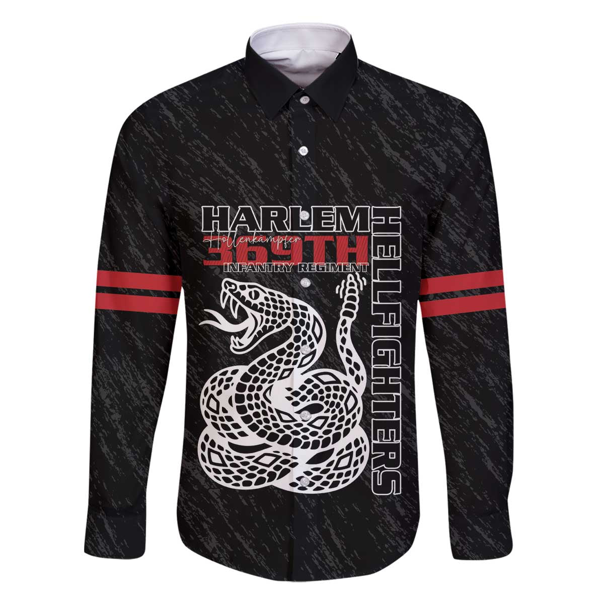 Harlem Hellfighters Family Matching Off The Shoulder Long Sleeve Dress and Hawaiian Shirt 369th Infantry Regiment - Wonder Print Shop